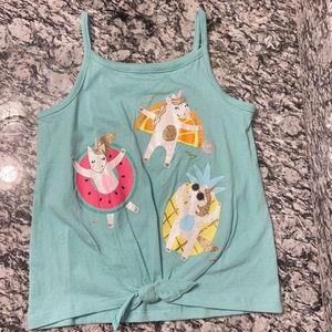 5T carter’s unicorn teal tank🦄